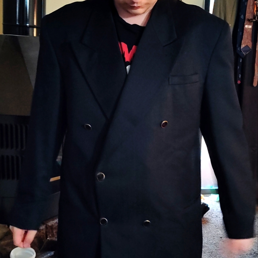 48L FALCONE Black Blazer